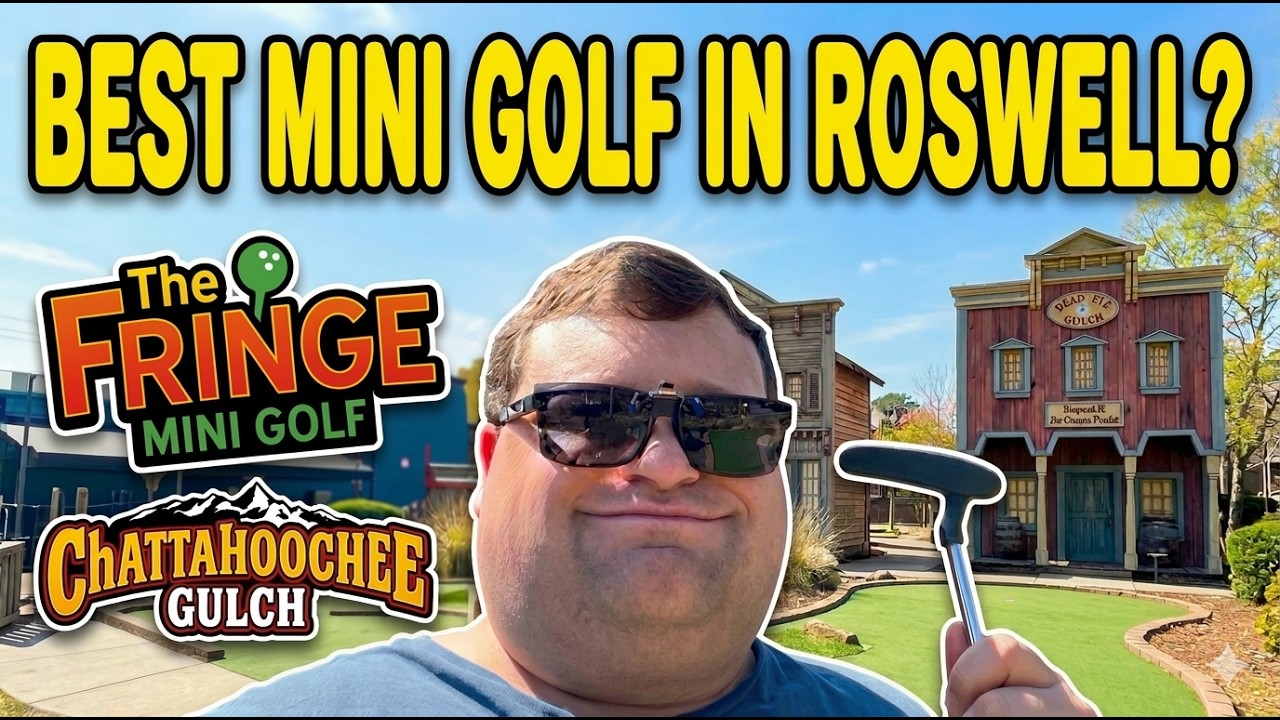 Exploring Area 51: Fringe Mini Golf & Aurora Cineplex in Roswell, GA | Chattahoochee Gulch Course