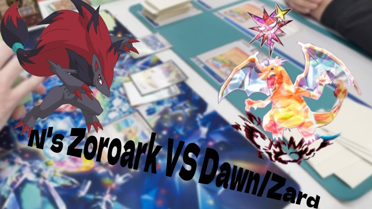 N's Zoroark Vs DawnZard | Pokemon TCG Tabletop Gameplay Phantasmal Flames