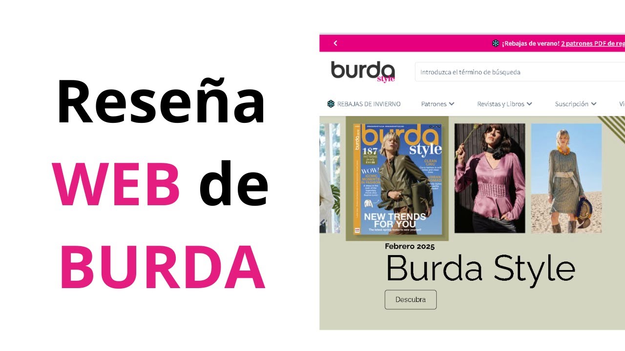 Te enseño la NUEVA WEB de BURDA