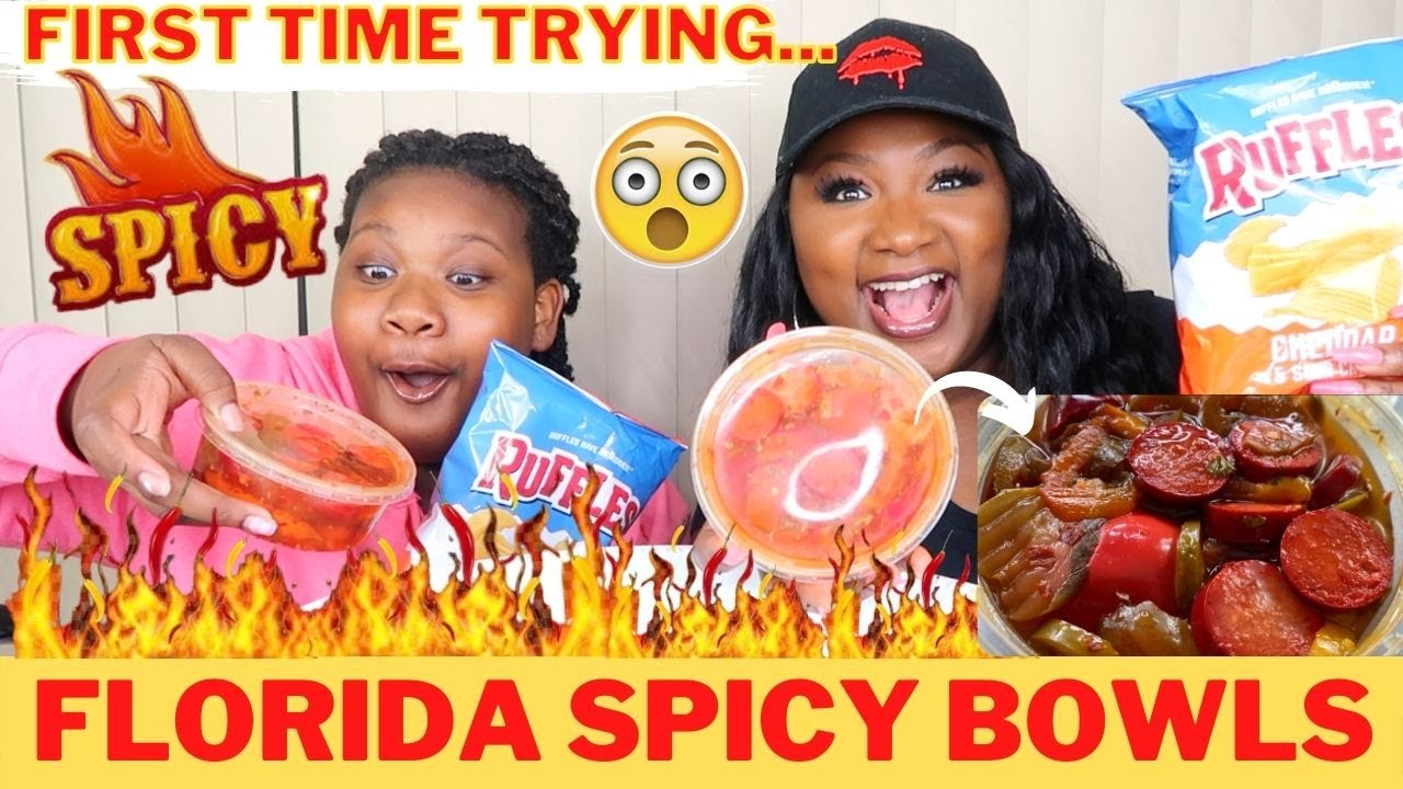 FLORIDA SPICY BOWL MUKBANG , TIKTOK VIRAL FOOD TREND !!