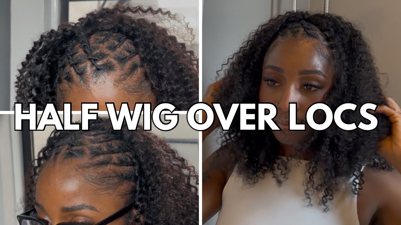 HALF WIG OVER LOCS | JAYDA WAYDA STYLE | Full Tutorial