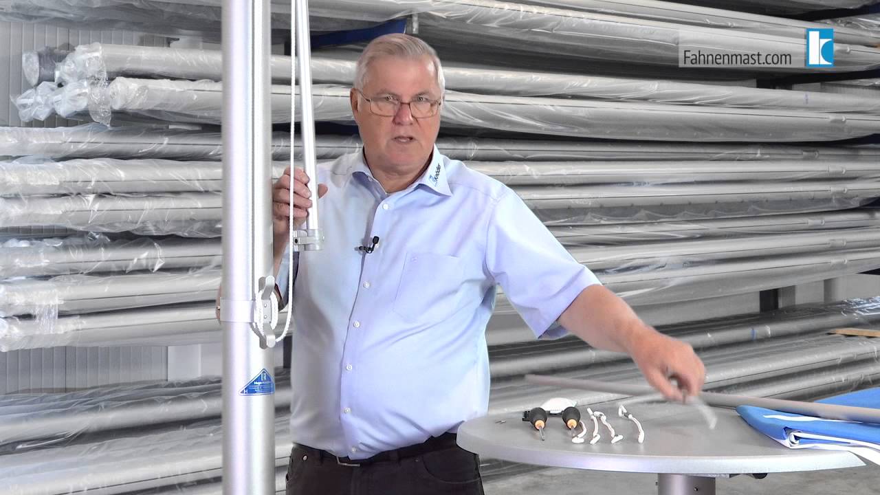 Fahnenmast Universal Nachrüstausleger - Montageanleitung