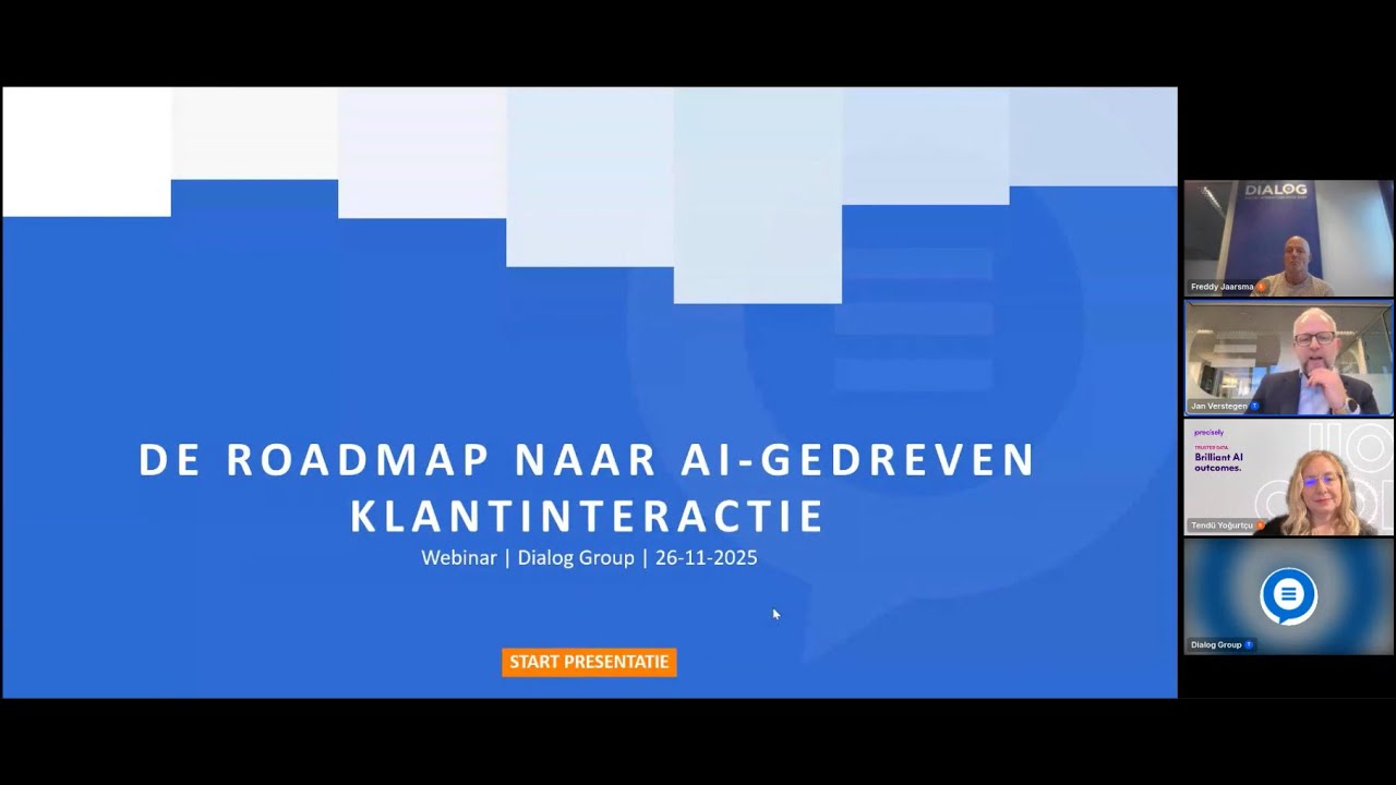 Dialog Group | Webinar | De roadmap naar AI-gedreven klantinteractie
