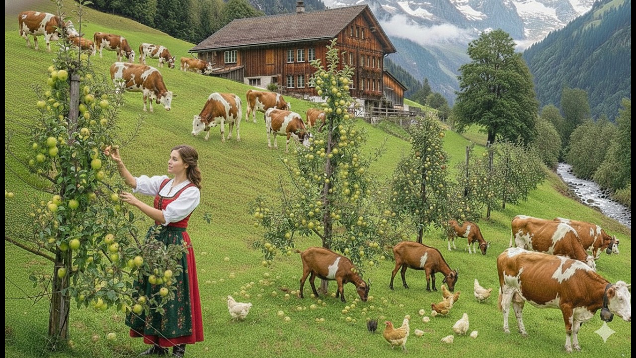 The peaceful sounds of the most beautiful Swiss mountain villages will help you relax your mind.