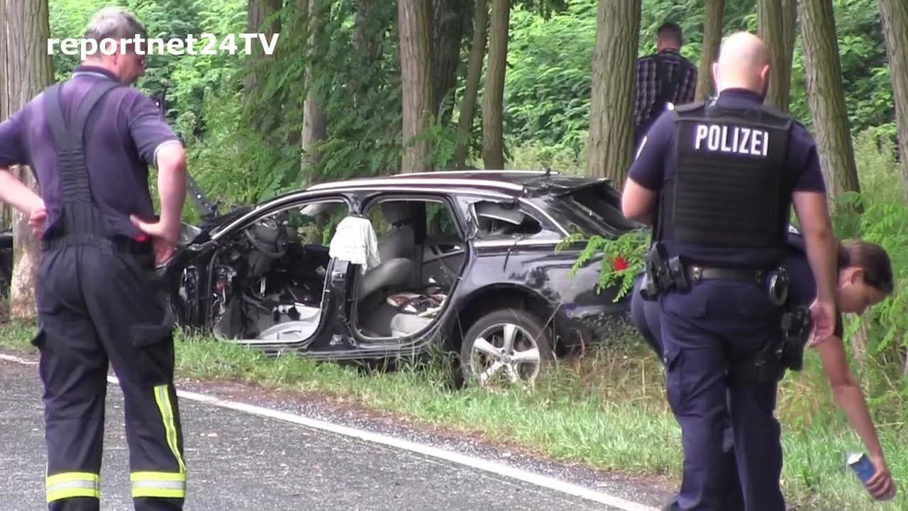 Schwerer Unfall auf Landstraße bei Ketzin fordert mehrere Verletzte, zwei Hubschrauber im Einsatz