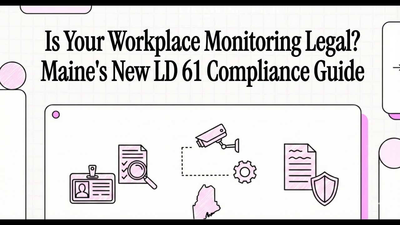 Maine’s New Workplace Surveillance Law (LD 61): Essential Guide for Employers