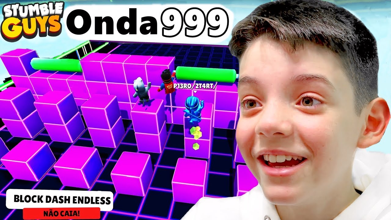 JOGUEI O NOVO EVENTO BLOCK DASH SEM FIM NO STUMBLE GUYS - Piero Start Games