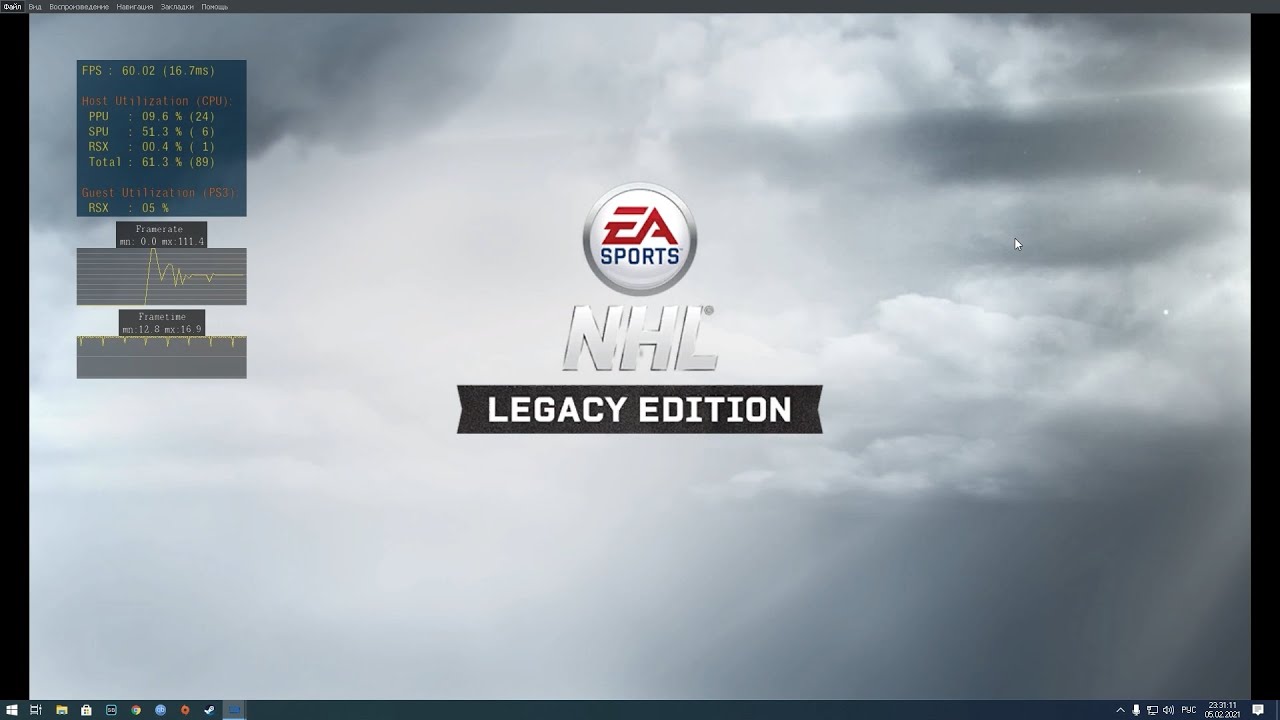 NHL Legacy On PS3 Emulator(RPCS3) 4K rendering