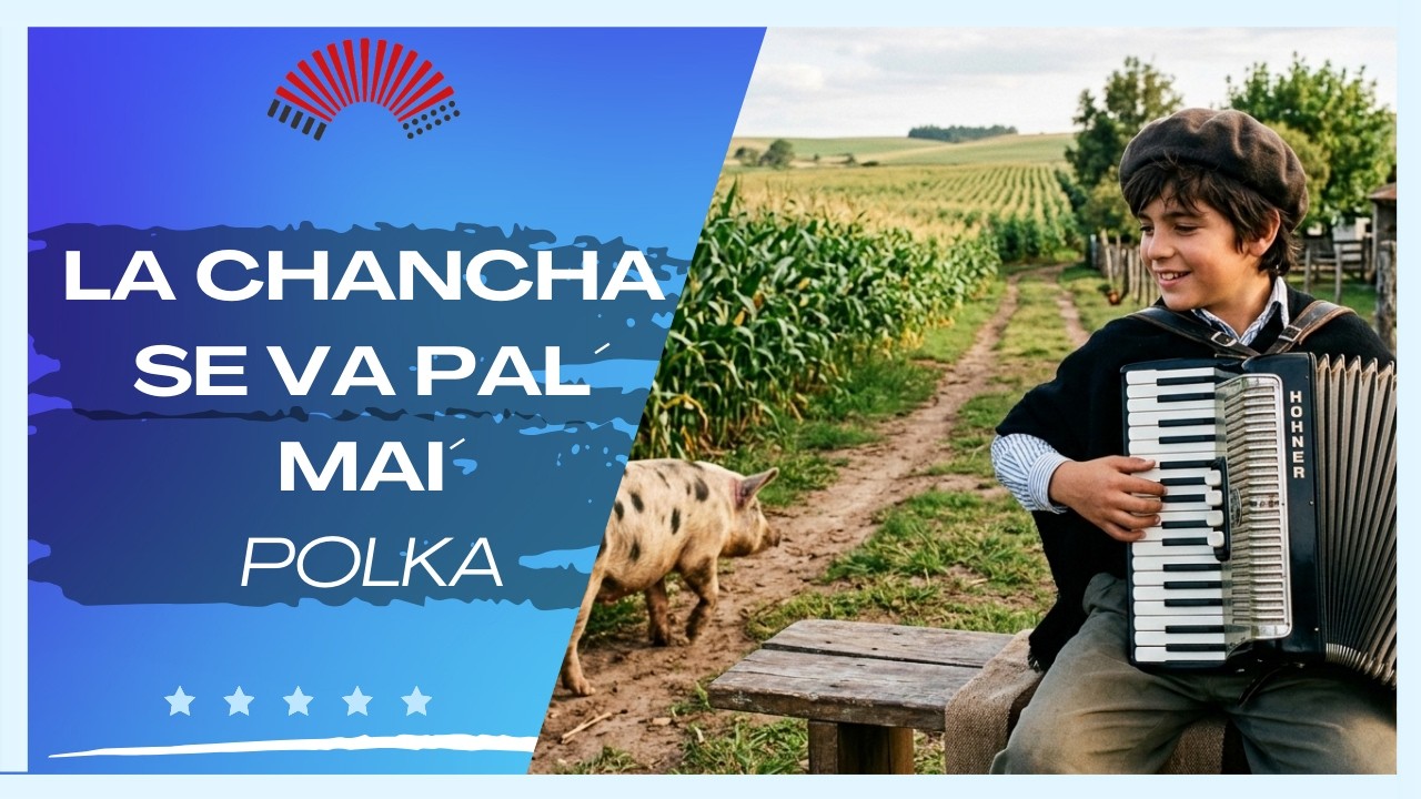 🎹 LA CHANCHA SE VA PAL MAI - POLKA - Tutorial para acordeon a piano paso a paso