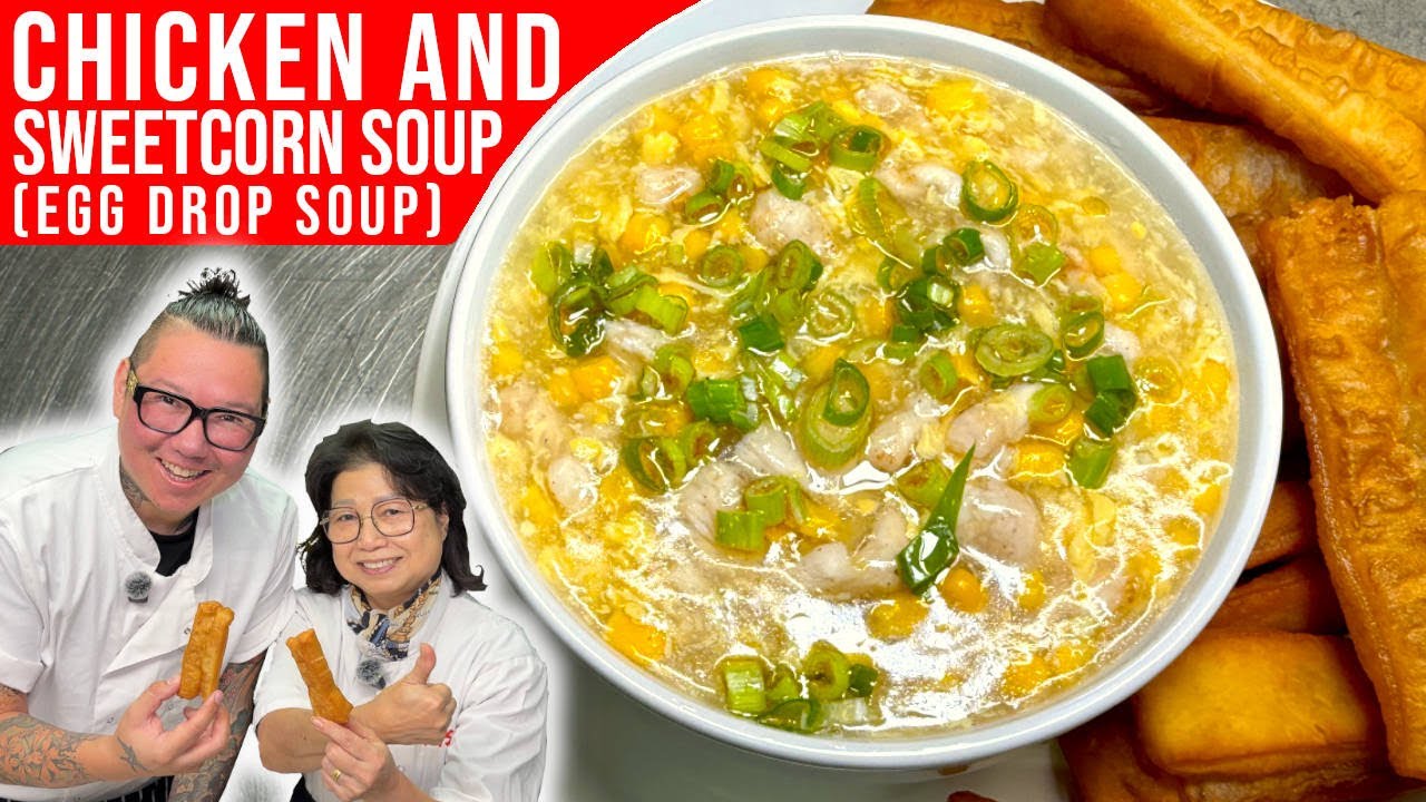 Китайский куриный суп с кукурузой (суп с яйцом) в лёгком исполнении от Choo