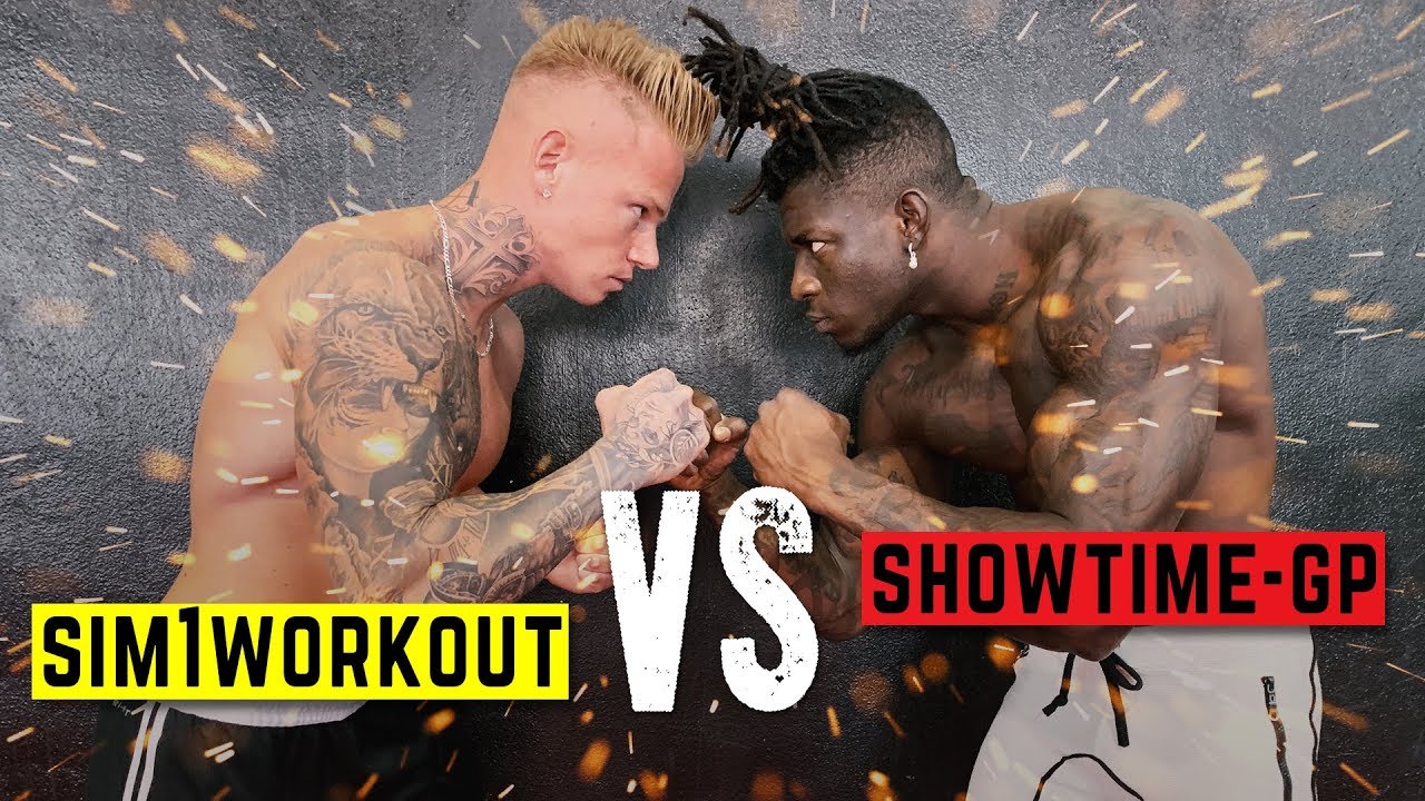 SHOWTIME GP VS SIM1WORKOUT 💣 Gorilla Strength Battle