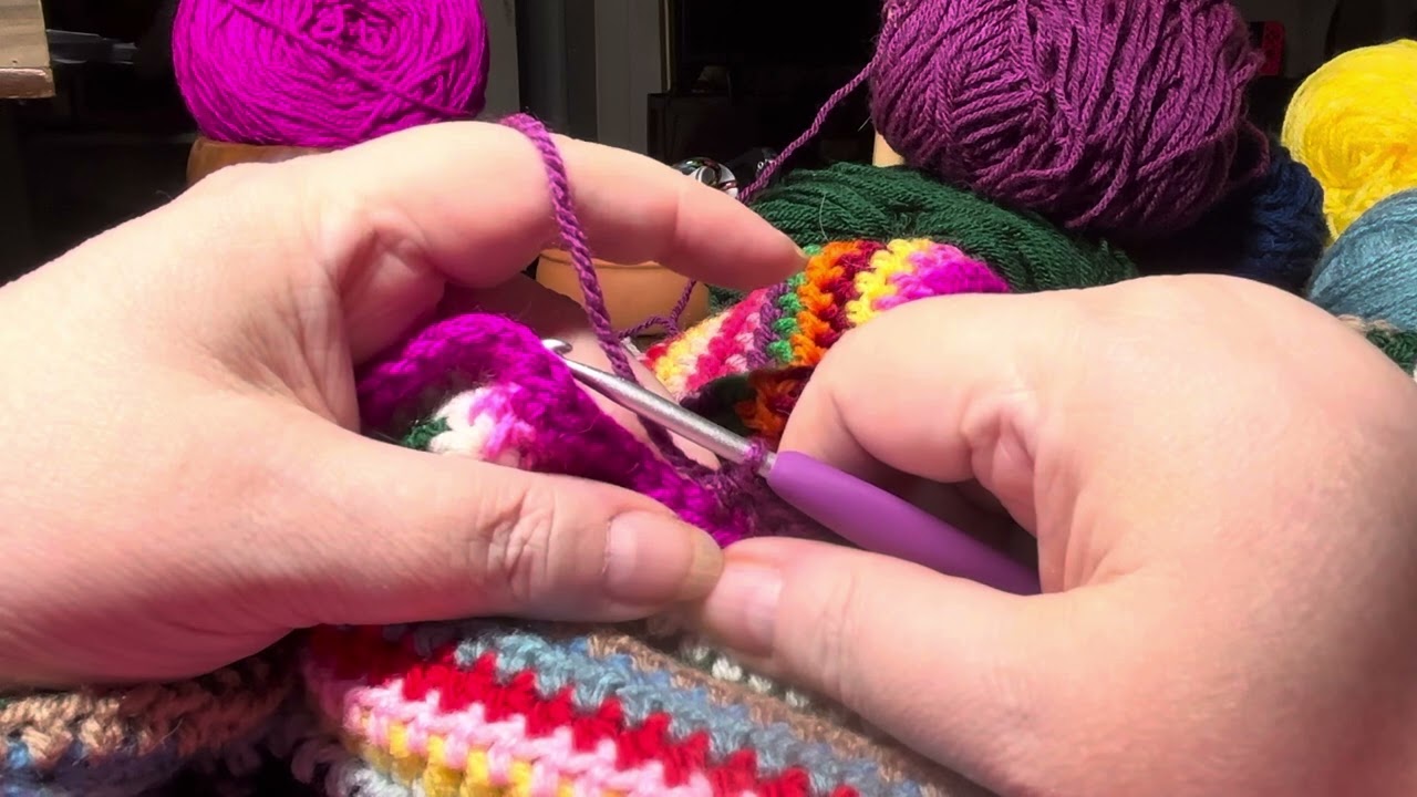 Subscribers Scrap Blanket UPDATE #crochet #knitting #tutorial #subscribe #inittowinit