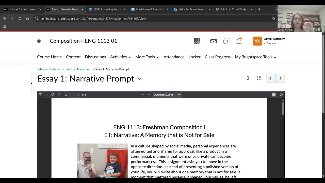 Narrative Prompt Walk-Through