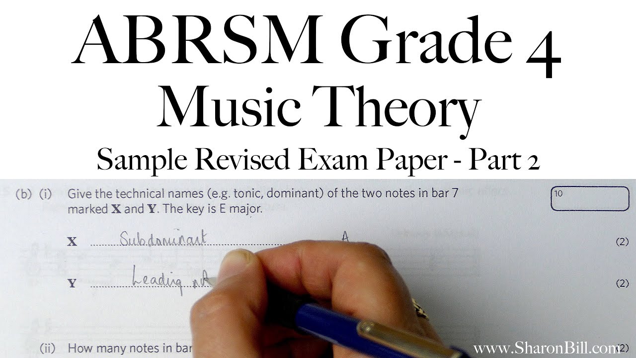 ABRSM Music Theory Grade 4 2016 Sample Revised Exam Paper Part 2 with Sharon Bill
