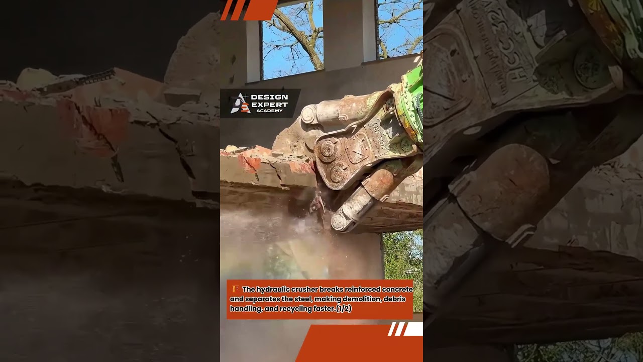 🔥 Hydraulic Concrete Crusher: Faster Demolition and Efficient Recycling | Design Expert INT