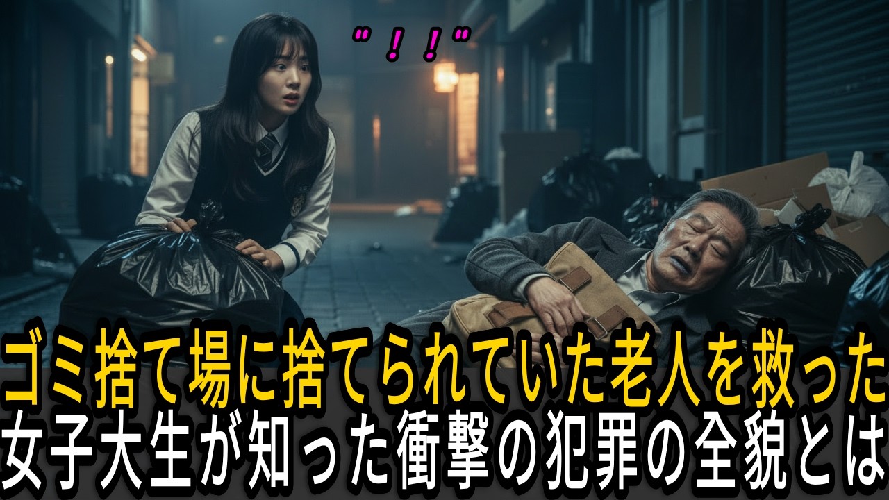 ゴミ捨て場に捨てられた老人を救った女子大生…バッグの中身に衝撃の真実!?。 | 人生の教訓 | 感動する話 | オーディオブック | 感動実話