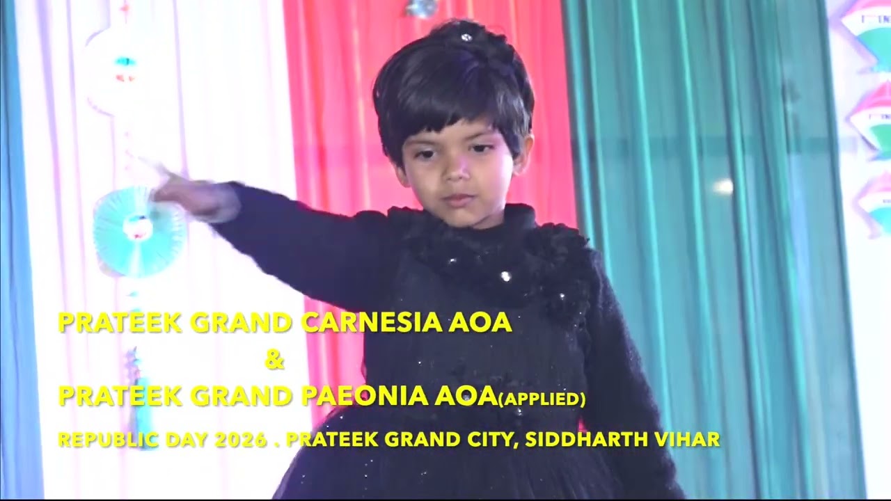 Kids Dance Performance | Republic Day Celebration 2026 | Prateek Grand City Ghaziabad 🇮🇳
