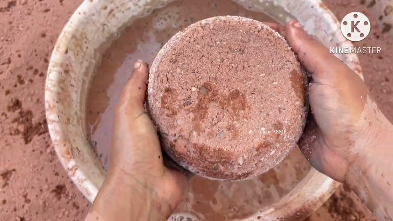 Gritty Red Dirt Water Crumbling ASMR 