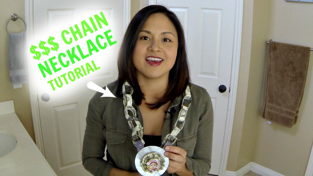 DIY Money Necklace Tutorial