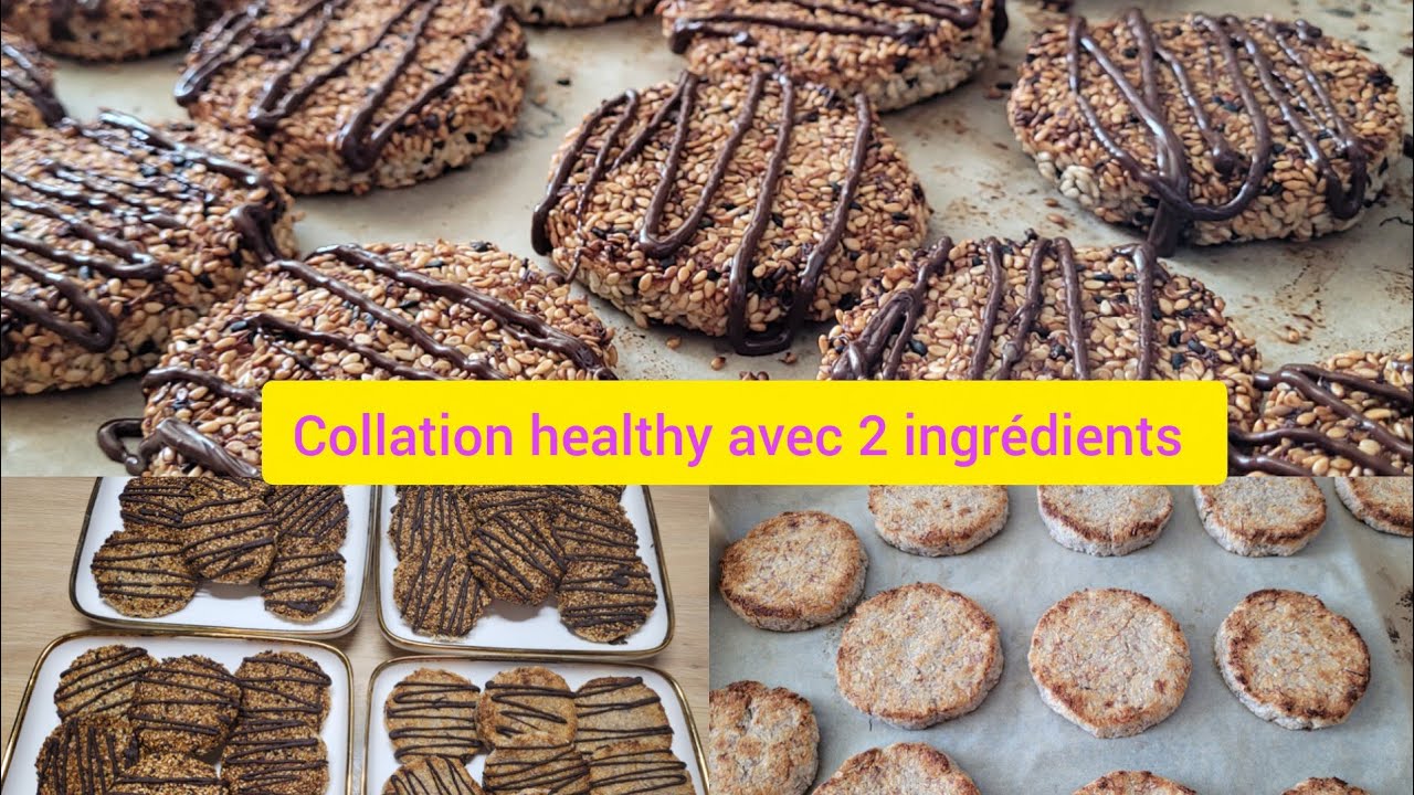 Goûter healthy pour la semaine 🍪 sans sucre, sans gluten, sans huile et sans beurre en 30 mns 