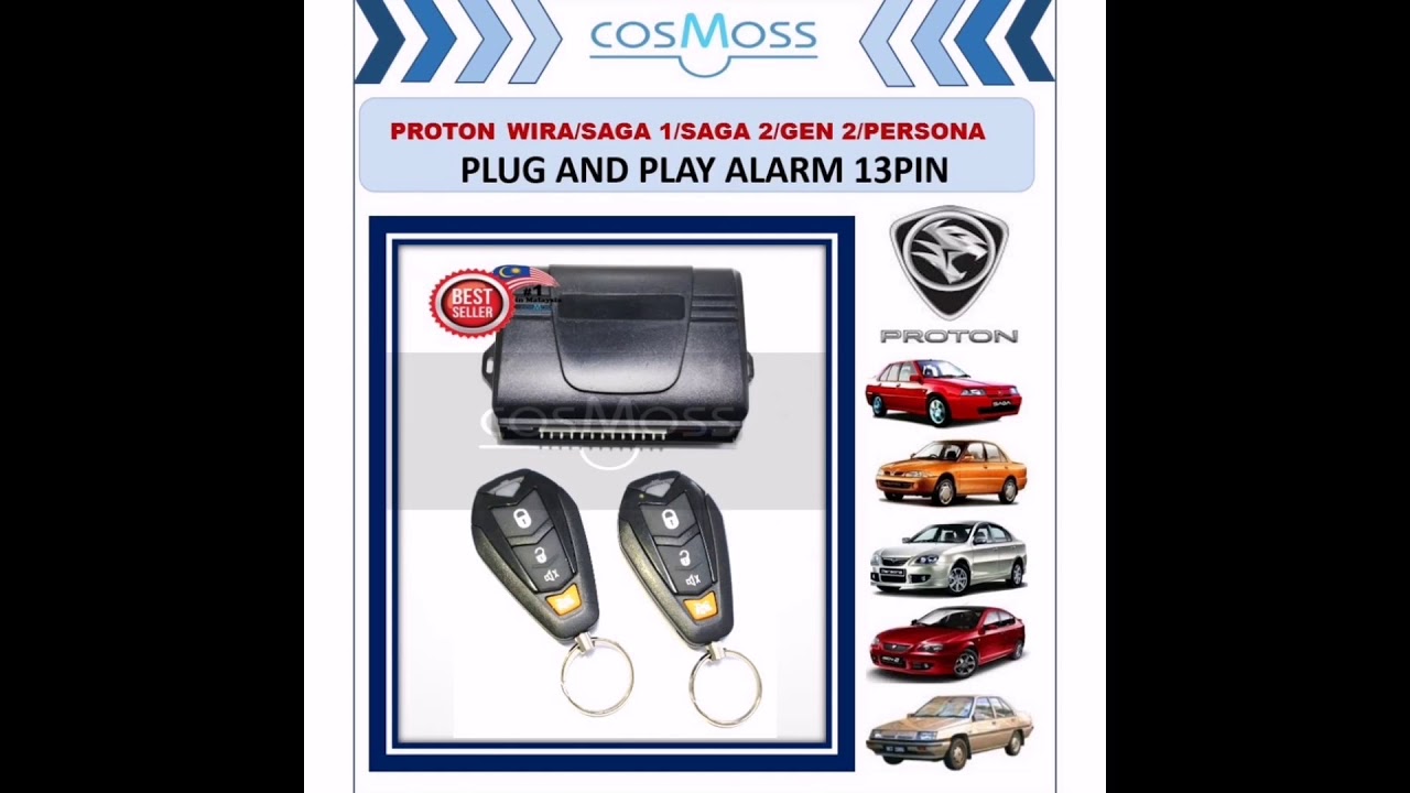 DIY TUKAR ALARM  PROTON PERSONA, gen2, saga blm, flx, wira, iswara RM60
