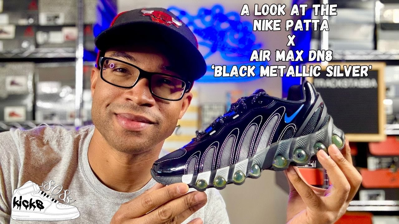 Взгляд на кроссовки Nike Patta x Air Max DN8 &laquo;Black Metallic Silver&raquo;