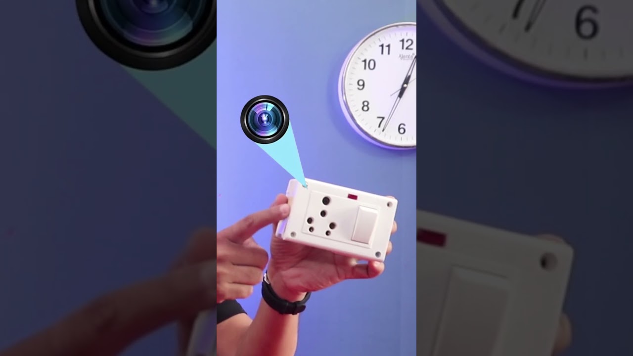 Spy Camera awareness | Switch Board Hidden Camera | Power Socket Spy Camera #Shorts #minicamera