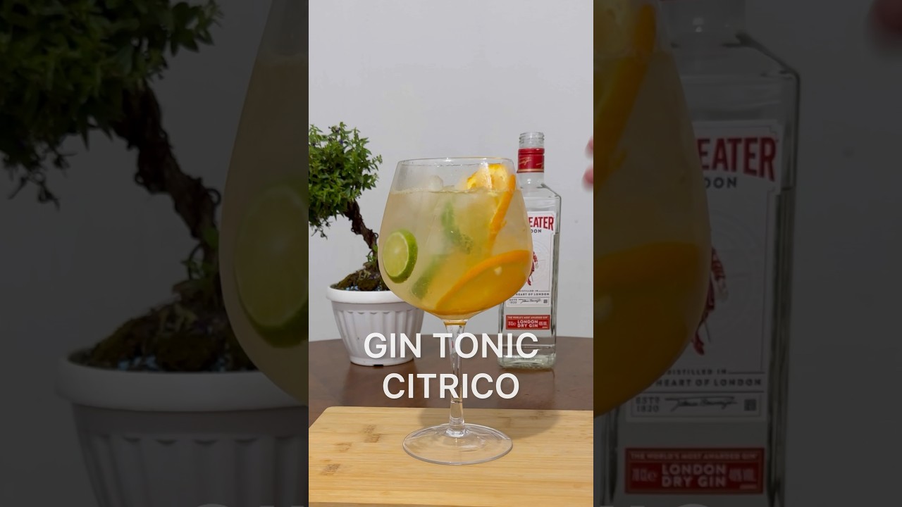 GIN TONIC C&Iacute;TRICO. #tragosfaciles #coctelesfaciles #coctelesencasa #cocktail #gintonic #tragos