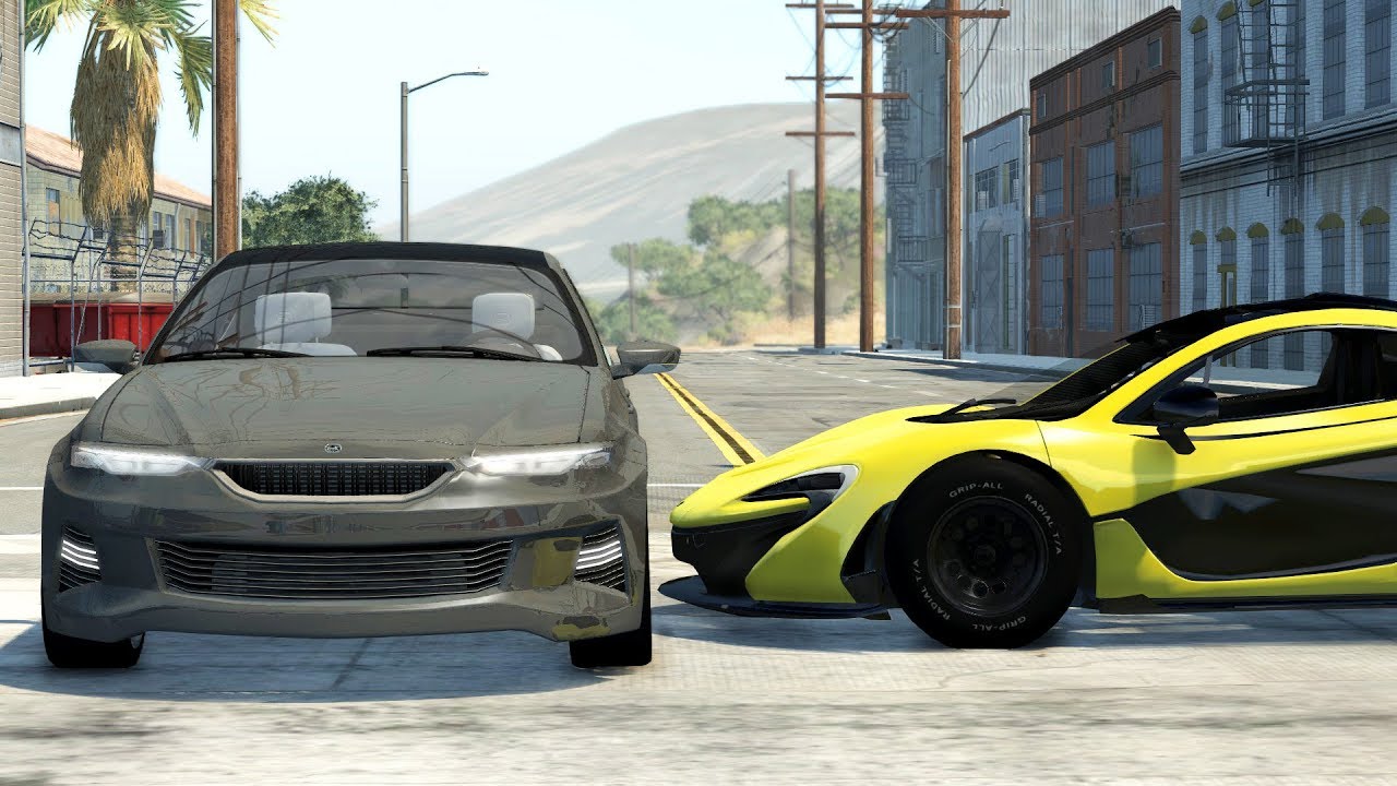 Crossroad Car Crashes #22 - BeamNG.Drive