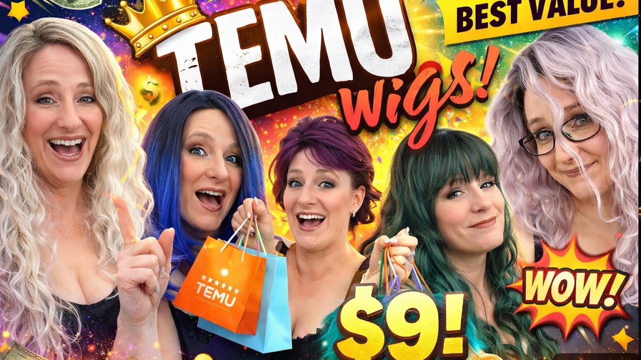 WIGS TEMU - Plusieurs COULEURS & Plusieurs COUPES !