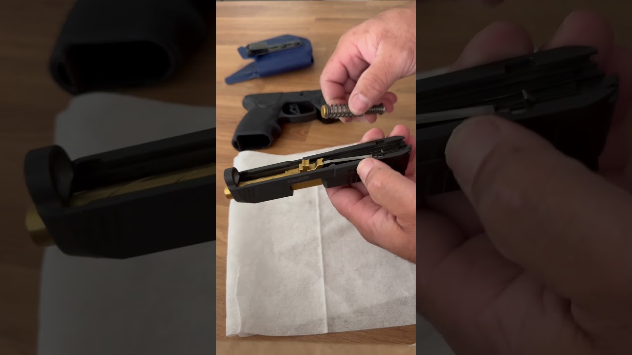 Installing Gold Lakeline Ported Barrel and Recoil Spring on Taurus G3C #lakeline #taurus #g3c