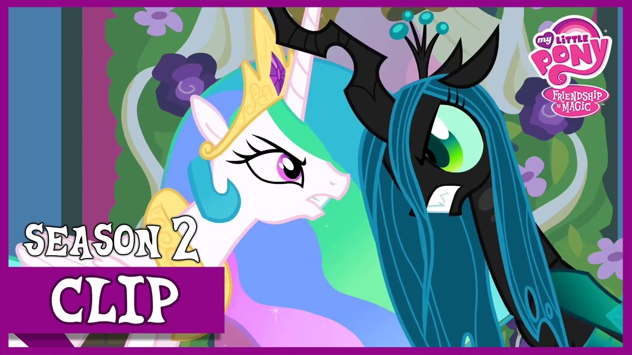 Princess Celestia vs. Queen Chrysalis (A Canterlot Wedding) | MLP: FiM [HD]