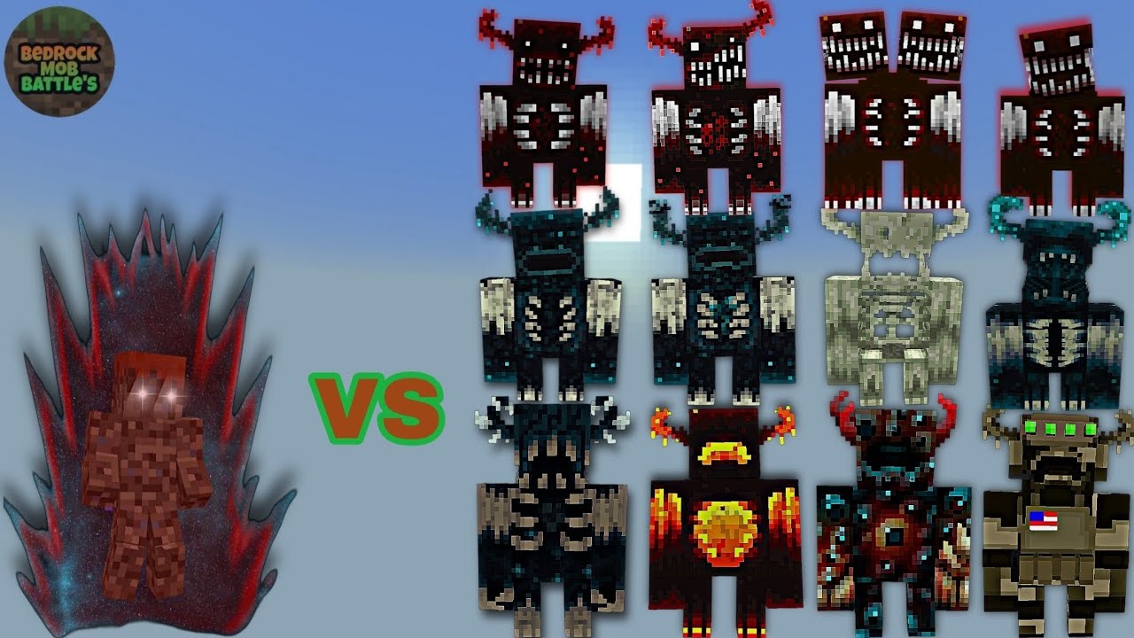 MBEB Boss 8 Inner Gates vs Warden Plus (Warden's) | Minecraft Bedrock | MobBattle
