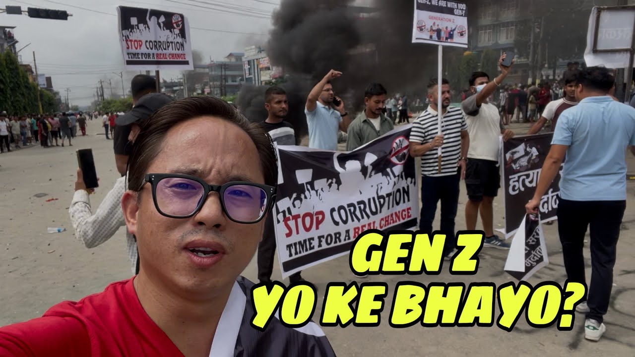 Gen Z - Protest - the biggest protest of Nepalese history 😭