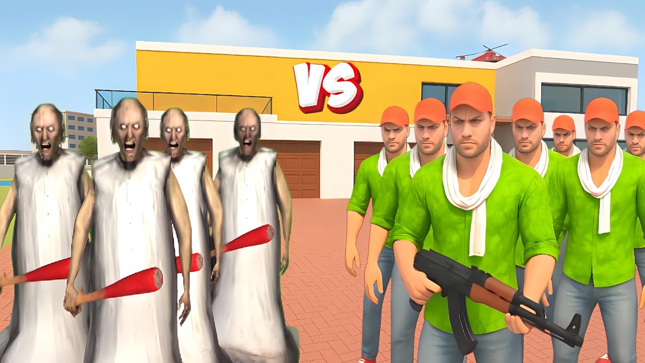 Granny Gang Fight With Jack Gang 😱💥 Indian Theft Aura Simulator 🔥🤩 Aryan Gamerz 