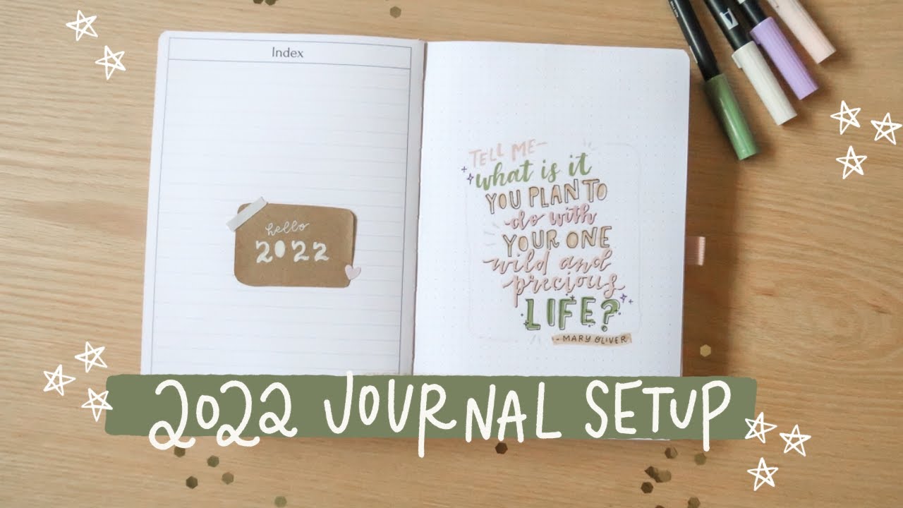 my 2022 bullet journal setup! ✨