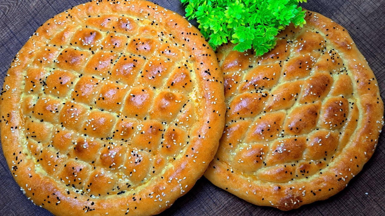 طرز تهیه نان پیده نان معروف ترکی مخصوص ماه رمضان/Turkish Pide Bread
