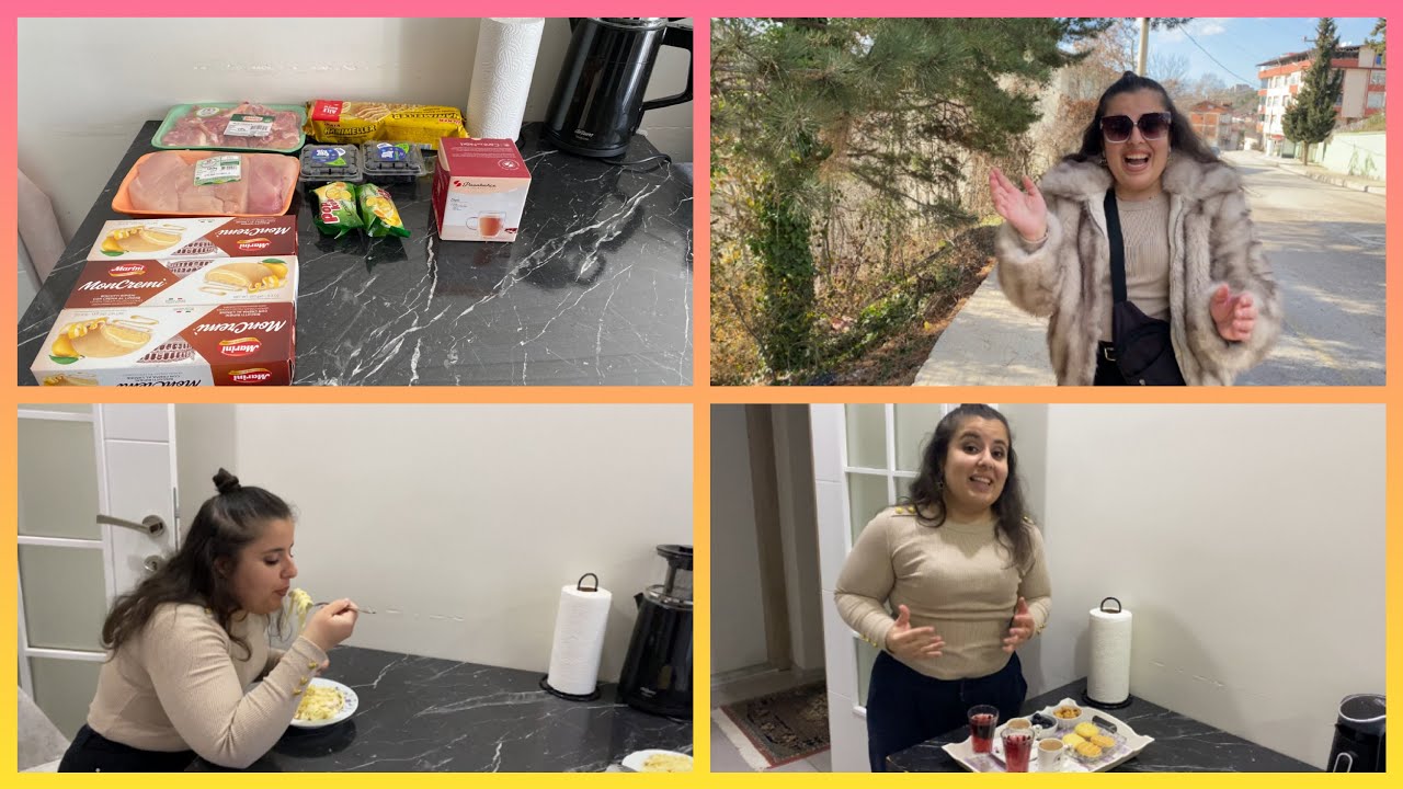 MARKET ALIŞVERİŞİM✅KREMALI TAVUKLU MAKARNA YAPTIM💃ENERJİ DOLU VLOG🥳#marketing #alışveriş #vlog 
