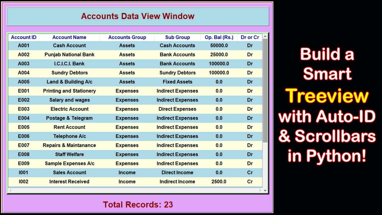 Python Tkinter Tutorial: Create Treeview and Handle Row Click to Display Data in Form
