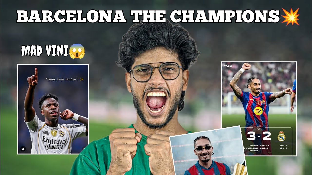 2nd ELCLASSICO BARCELONA WON 💥 | Vini Replied to Haters through Banger goal | Mbappe | Raphinha |