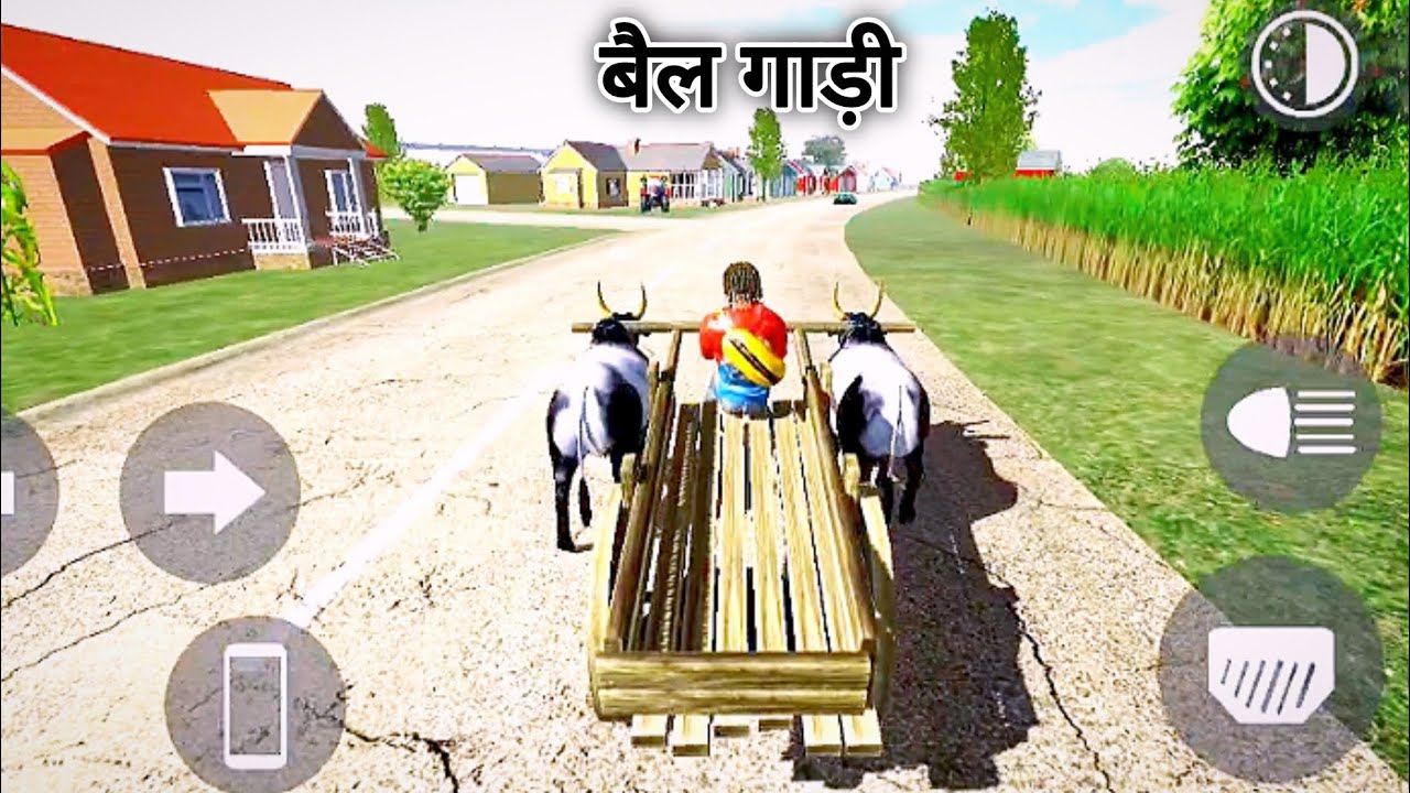 Ox Car 😱 Driving Gameplay | बैल गाड़ी | 