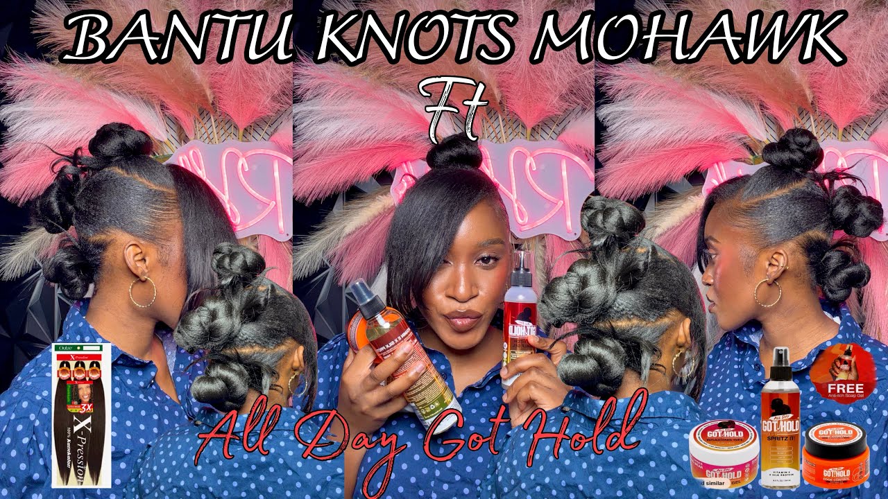 Bantu Knot Mohawk Tutorial | $9 Natural Hair Style in 15 Minutes (Beginner Friendly)