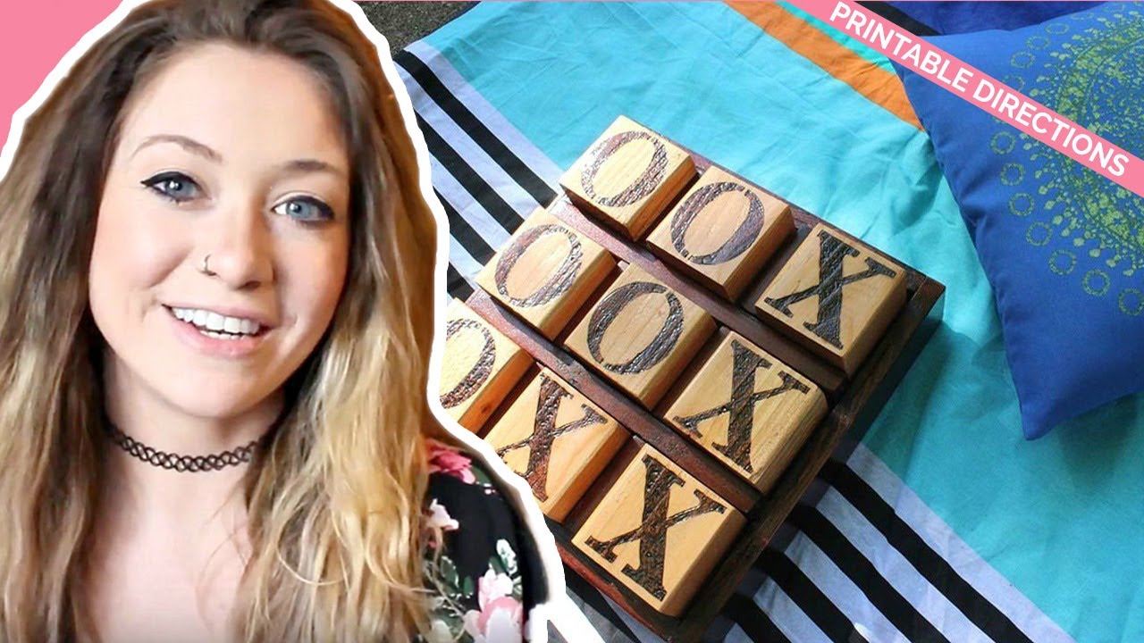 DIY TIC TAC TOE GAME BOARD | Laci Jane SHOP MY ETSY STORE:  