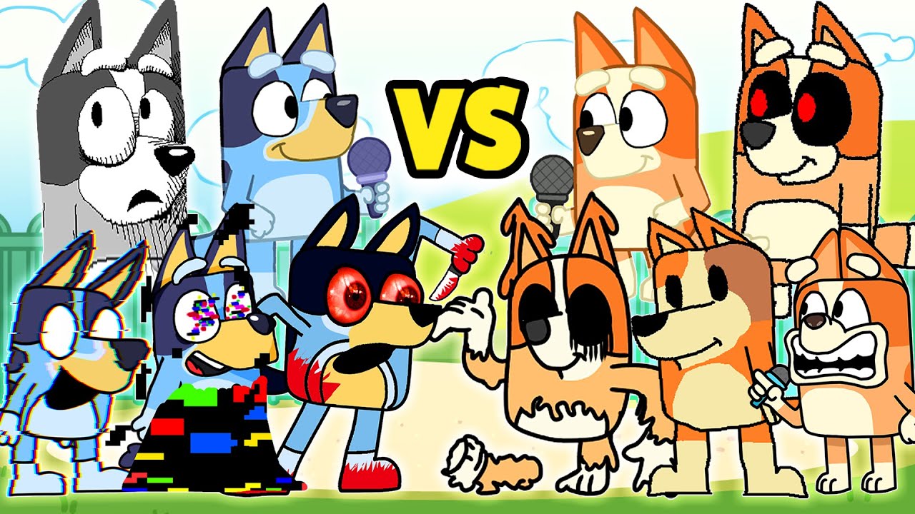 Bluey VS Bingo ALL PHASES | Friday Night Funkin' (FNF MOD)