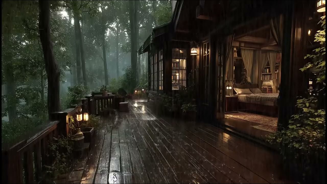 Best Rain in the Forest at Night 🌲 | Sleep Deeply with Rain Sounds