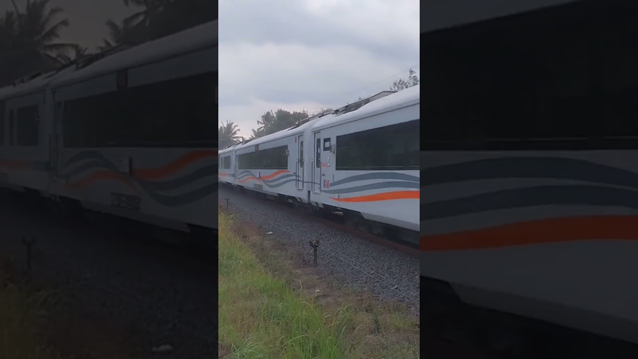 lokomotif KA 55 gajayana membunyikan S35 panjang #railfans #stasiunpakisaji