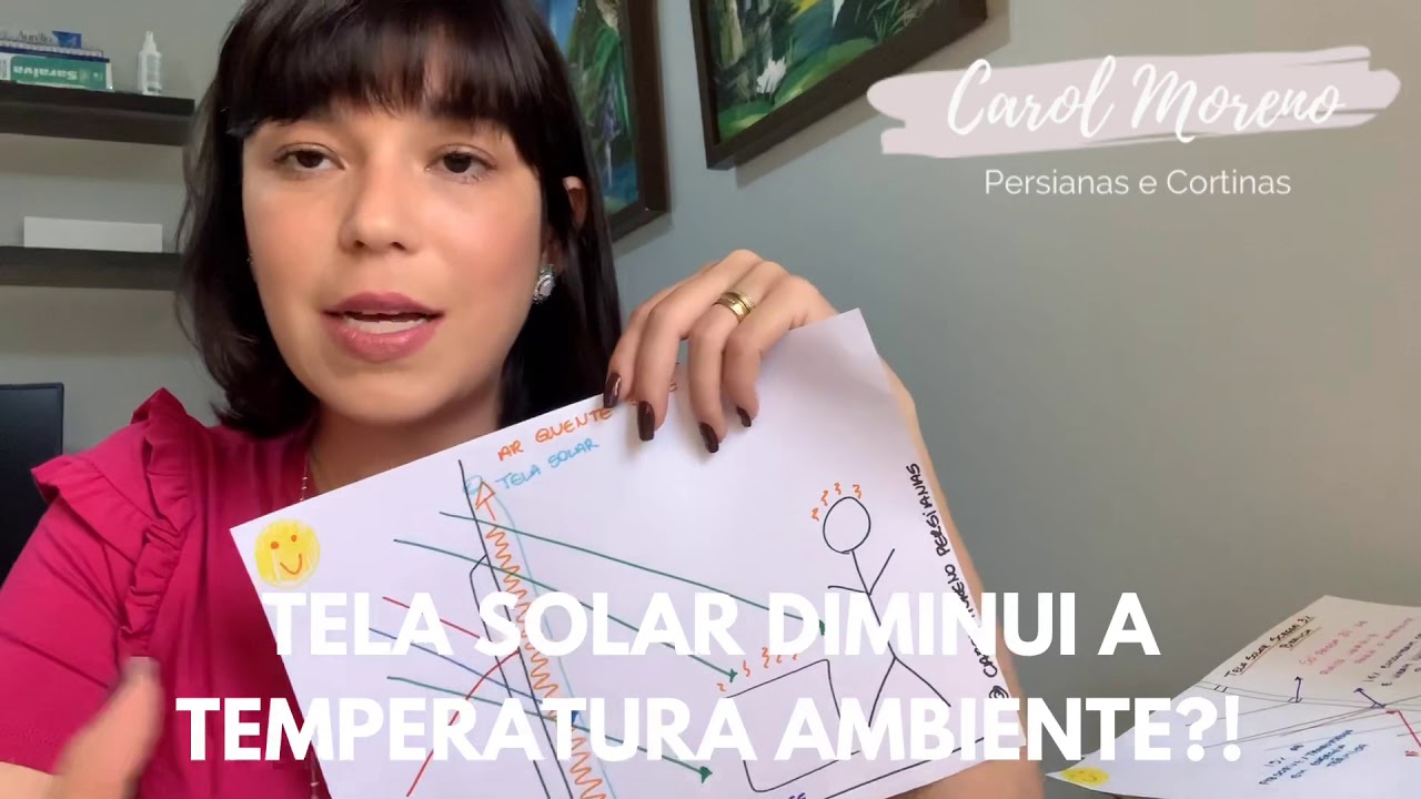 Tela Solar diminui a temperatura ambiente?!