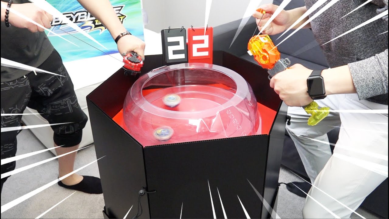 EPIC STADIUM SETUP! | Custom Portable Tournament Beystadium Stand Unboxing & Battle | Beyblade Burst