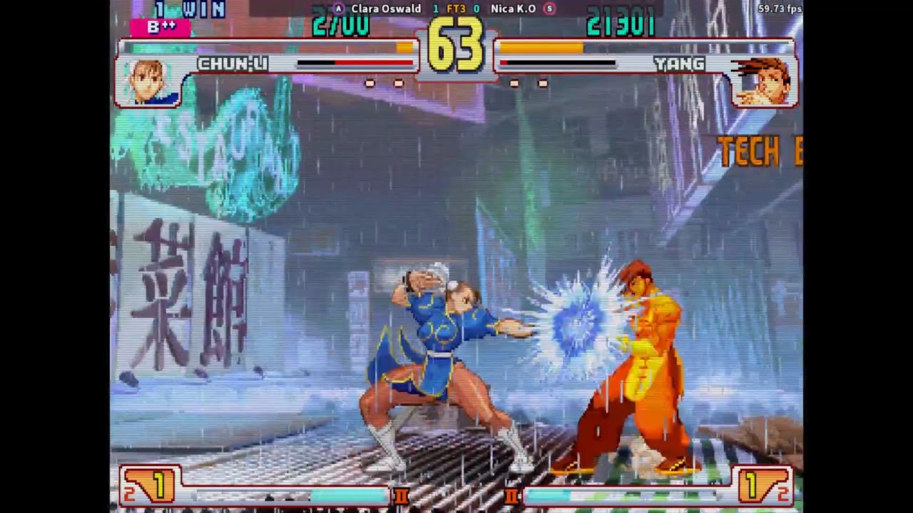 SFIII 3RD STRIKE: Клара Освальд (ЧУН-ЛИ) против Ники К.О. (ЯН) FIGHTCADE FT3 SET