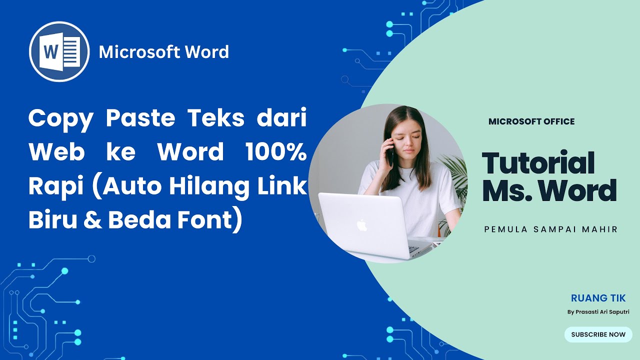 Copy Paste Teks Dari Web ke Word 100% Rapi (Auto Hilang Link Biru dan Beda Font)